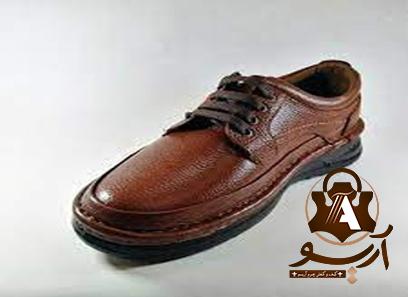 خرید و قیمت کفش چرم عسلی مردانه