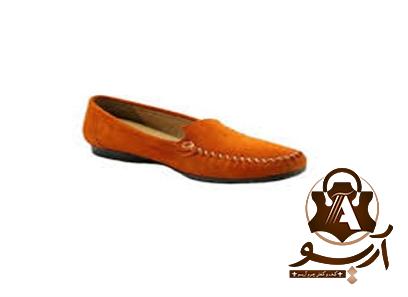 کفش چرمی اشبالت نارنجی زنانه + بهترین قیمت خرید